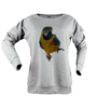 Low poly papagan tisort kadin sweatshirt on3