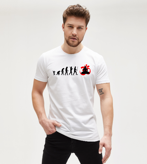Evolution-meditation-tisort-erkek-tshirt-tasarla-on3