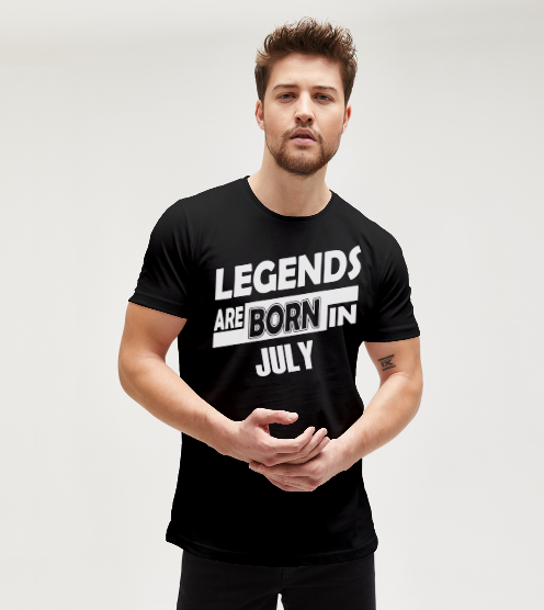 Legends-are-born-in-july-siyah-tisort-erkek-tshirt-tasarla-on3
