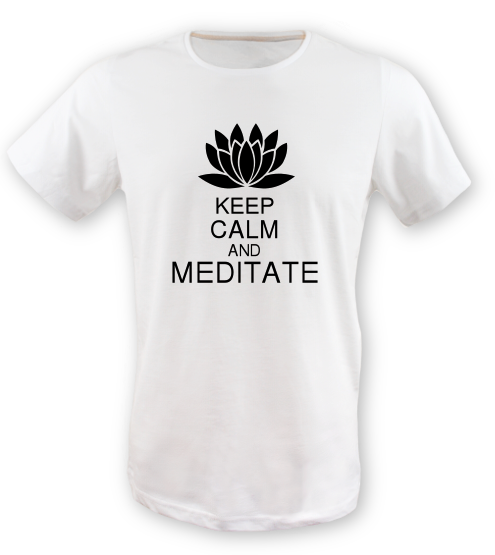 Keep-calm-and-meditate erkek-tshirt on3