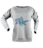 Fish knows bez canta kadin sweatshirt on3