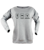 Eat sleep exercise tisort kadin sweatshirt on3